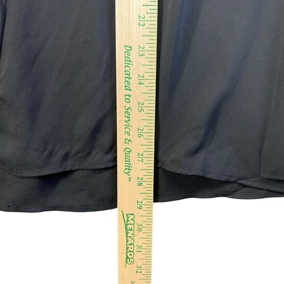 Nwt 2x xxl Torrid 40960741 GEORGETTE WITH SEQUIN TRIM BLOUSE DEEP BLACK - Picture 7 of 8